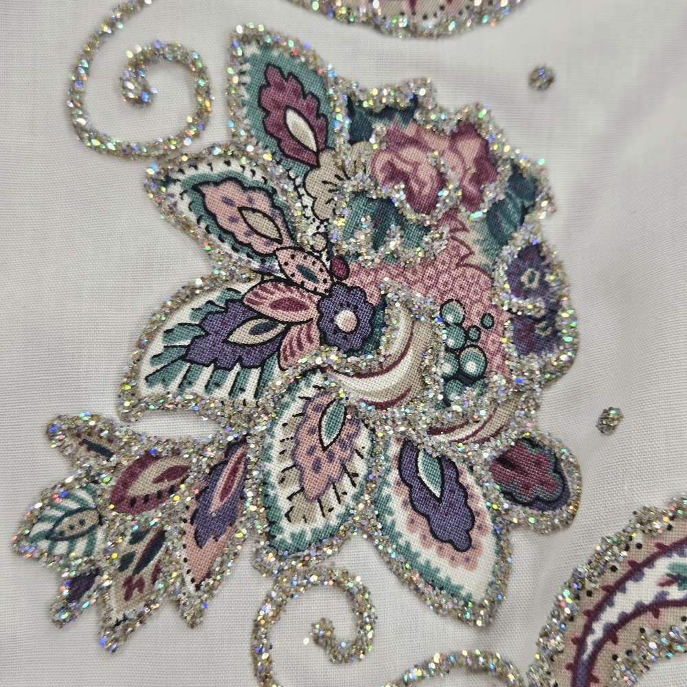 Klassie Lassie Ladies Cowgirl Western Style Shirt Rodeo Jewel Glitter - NWT - Picture 6 of 8